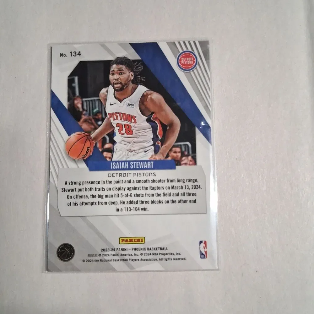 2023-24 Panini Phoenix - Isaiah Stewart #134 Blue Ice